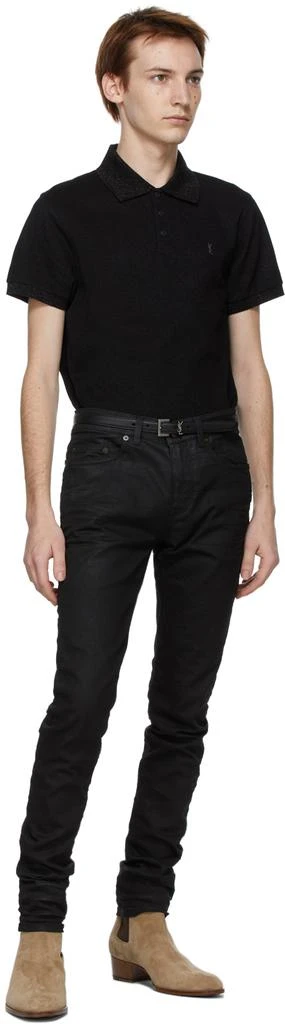商品Yves Saint Laurent|Black Lambskin Monogram Belt,价格¥2894,第3张图片详细描述