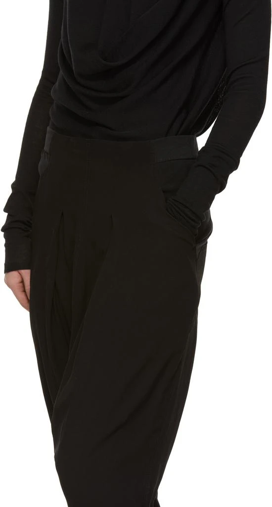 商品Rick Owens|Black Silk Swing Elastic Waist Trousers,价格¥2119,第4张图片详细描述