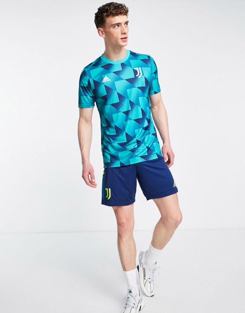 商品Adidas|adidas Football Juventus 2022/23 pre-match t-shirt in blue,价格¥496,第6张图片详细描述