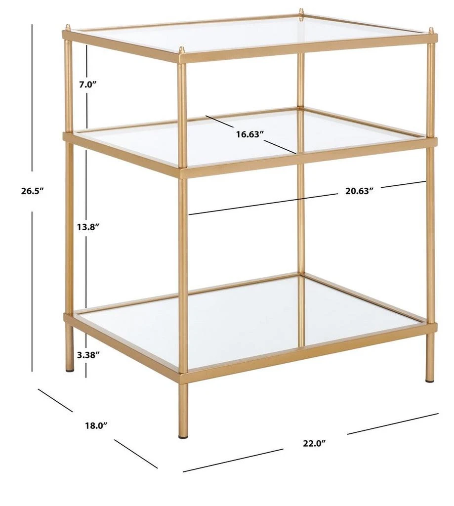 商品Safavieh|Noelia 3 Tier Accent Table,价格¥1326,第4张图片详细描述