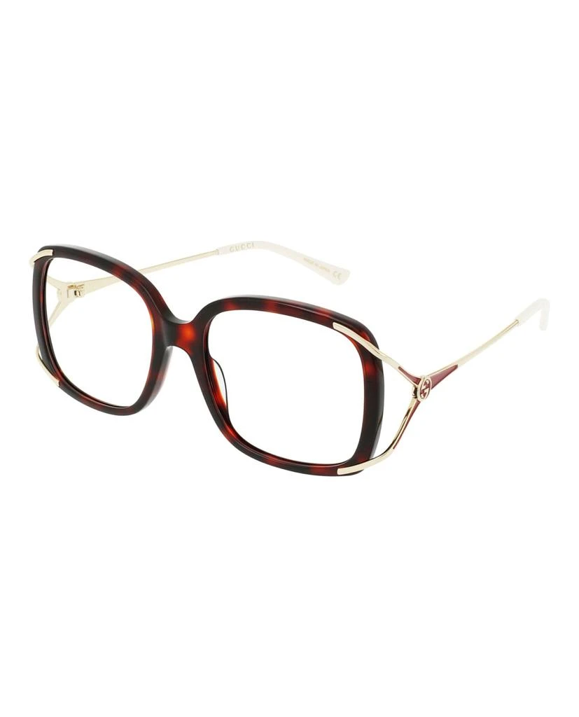 商品Gucci|Square-Frame Acetate Optical Frames,价格¥967,第2张图片详细描述