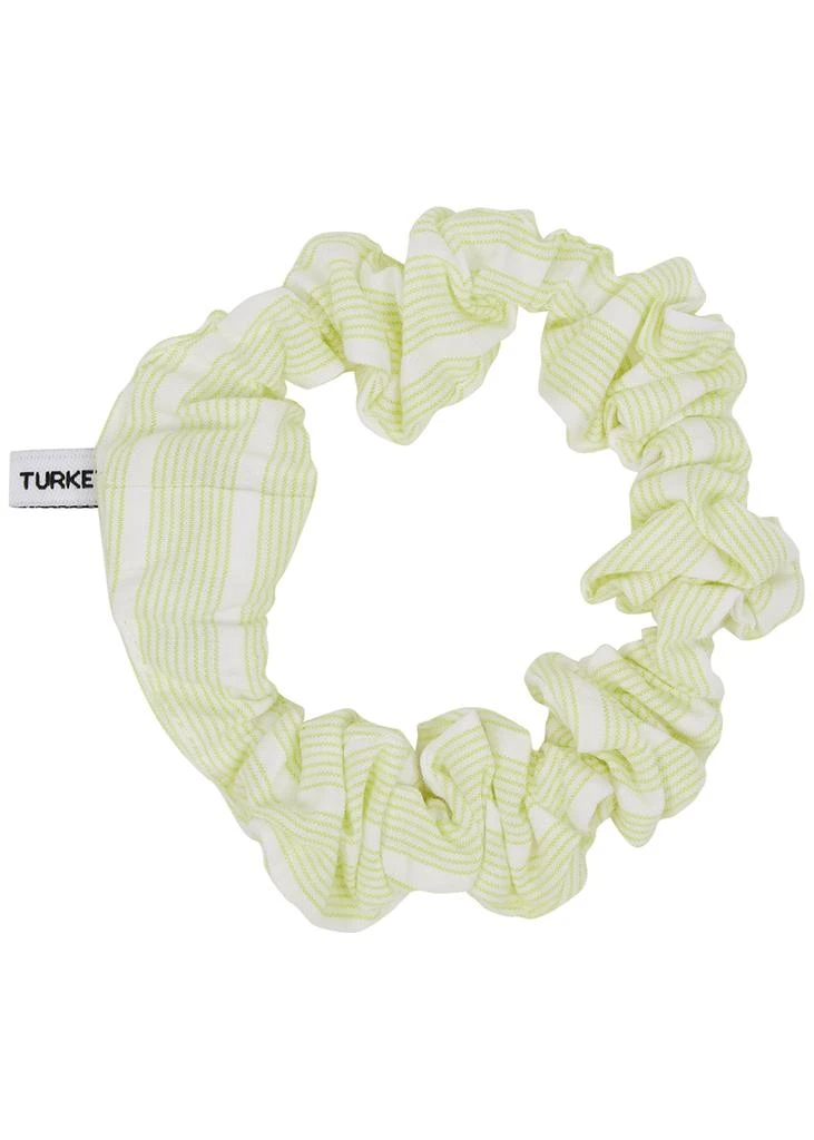 商品Ganni|Yellow striped cotton scrunchie,价格¥61,第1张图片