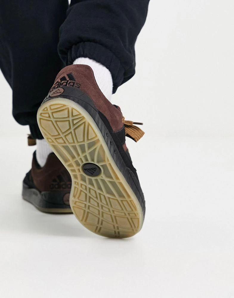 商品Adidas|adidas Originals Adimatic gum sole trainers in brown,价格¥812,第3张图片详细描述