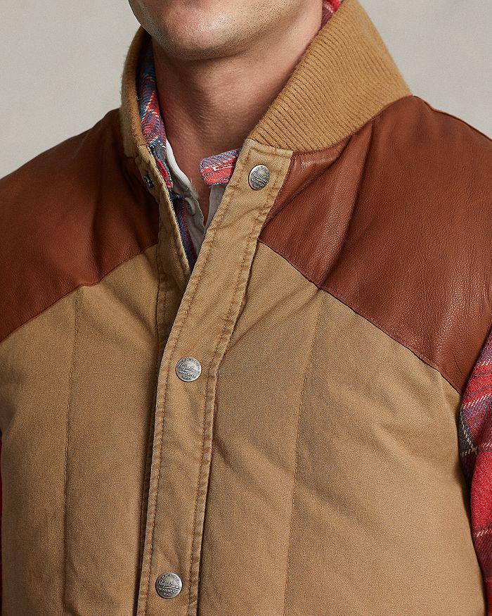 商品Ralph Lauren|Leather Yoke Down Vest,价格¥1925,第7张图片详细描述