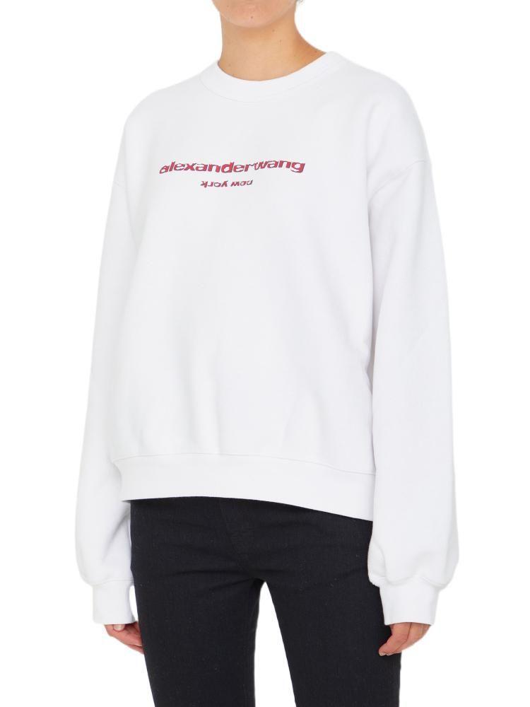 商品Alexander Wang|Alexander Wang Women's  White Other Materials Sweatshirt,价格¥3725,第4张图片详细描述