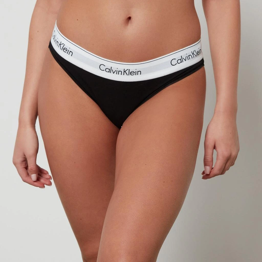 商品Calvin Klein|Calvin Klein Women's Modern Cotton Bikini Briefs - Black,价格¥175,第1张图片