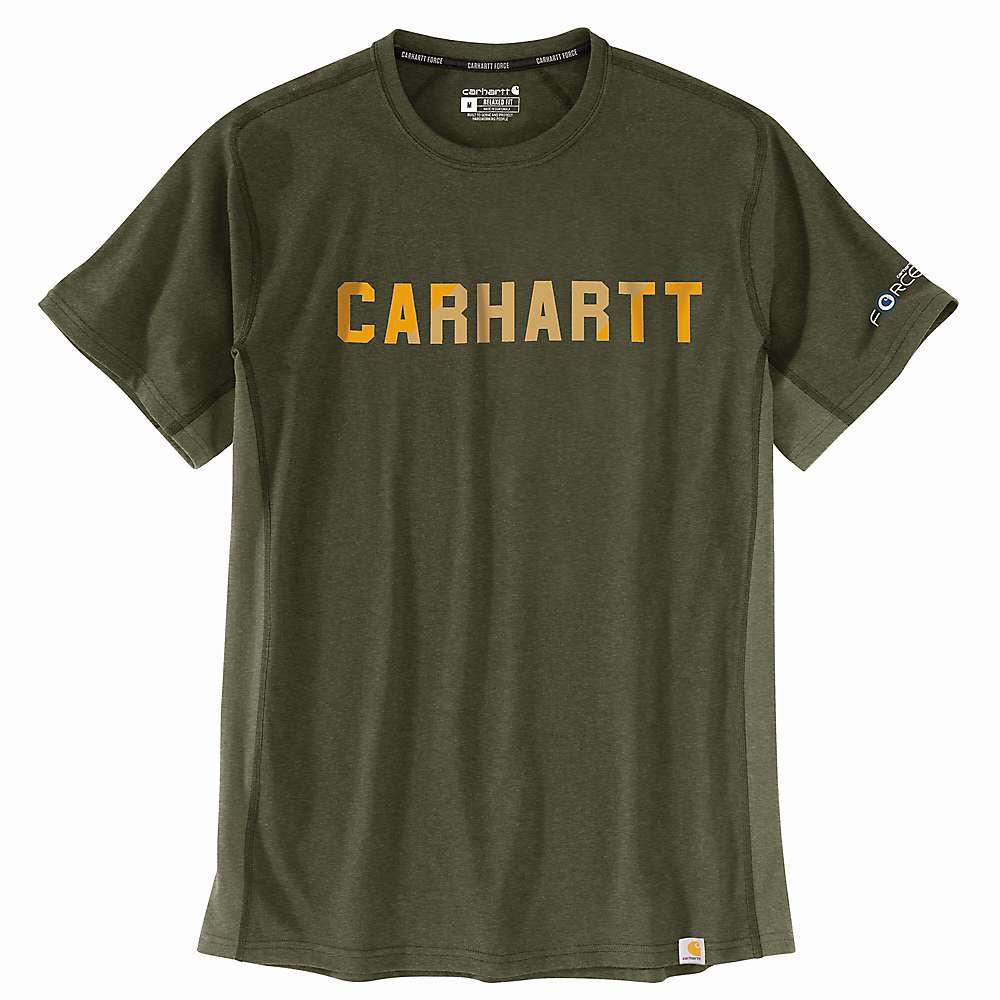 Carhartt Men's Force Relaxed Fit Midweight SS Block Logo Graphic T-Shirt商品第4张图片规格展示
