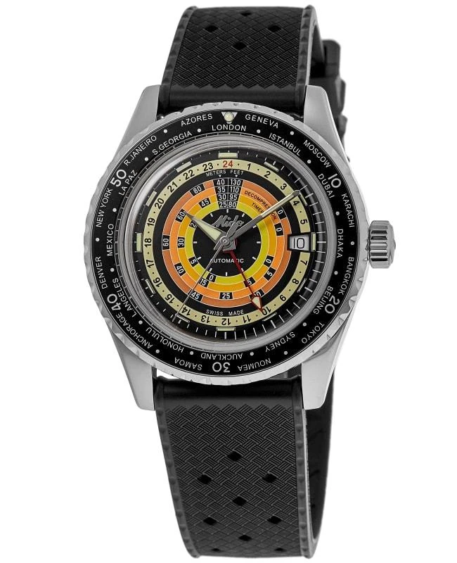 商品MIDO|Mido Ocean Star Decompression Worldtimer Black Dial Rubber Strap Men's Watch M026.829.17.051.00,价格¥6855,第1张图片