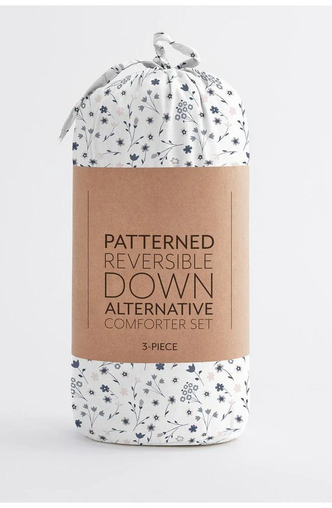 HOME SPUN Premium Down Alternative Forget Me Not Reversible Comforter Set 商品