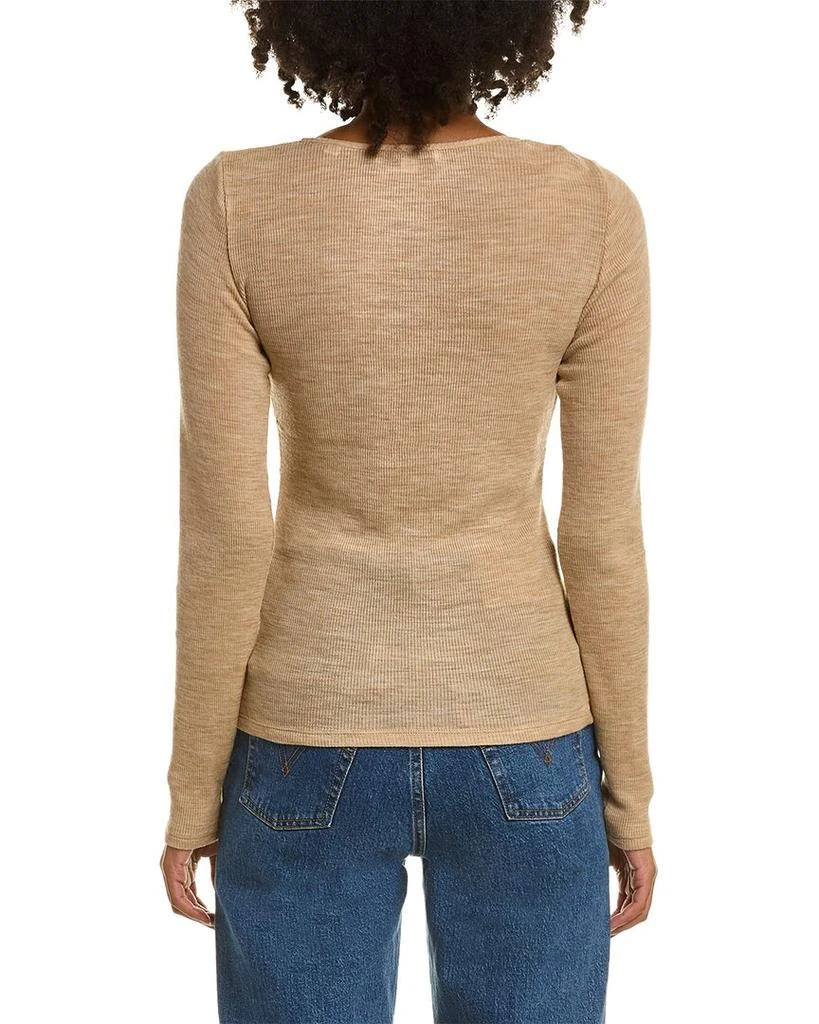 商品Vince|Vince Wool-Blend Henley Top,价格¥445,第2张图片详细描述