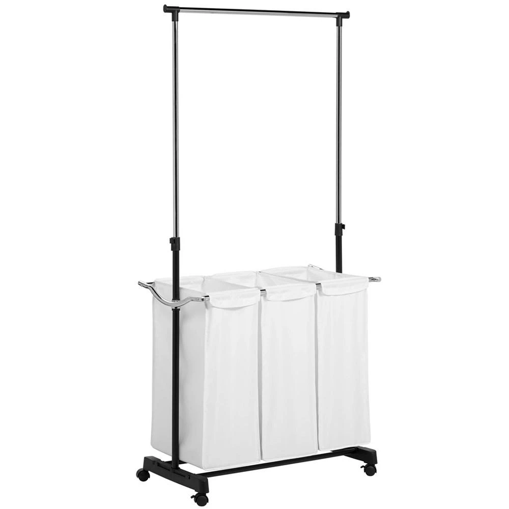 商品Honey Can Do|Rolling Laundry Cart with Hanging Bar,价格¥664,第4张图片详细描述