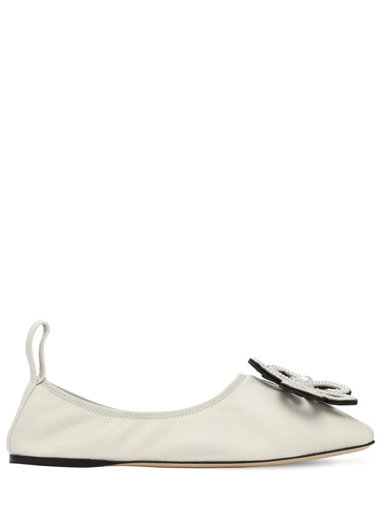 商品Loewe|10mm Flower Leather Ballerinas,价格¥6543,第1张图片