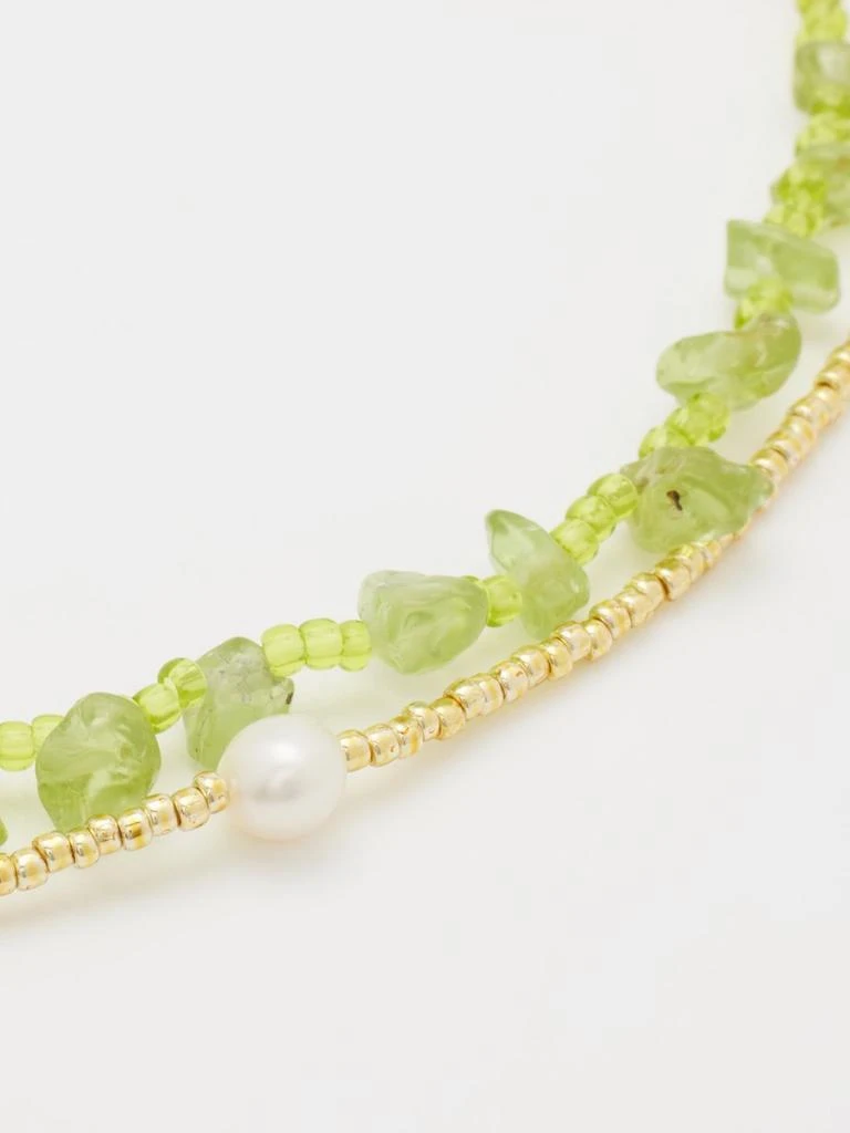 商品Anni Lu|Jade 18kt gold-plated bracelet set,价格¥480,第4张图片详细描述