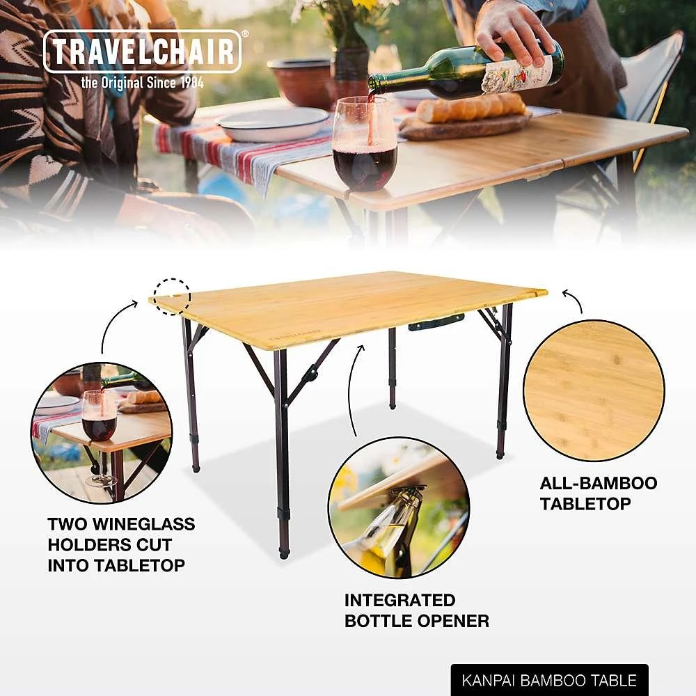 商品Travel Chair|Travel Chair Kanpai Bamboo Table,价格¥2517,第5张图片详细描述