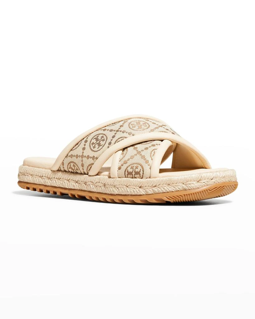 商品Tory Burch|T Monogram Crisscross Espadrille Sandals,价格¥1390,第2张图片详细描述