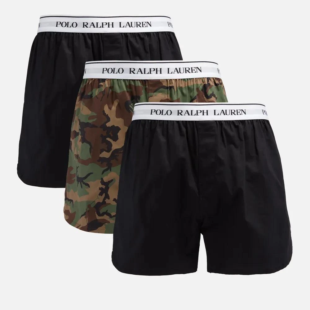 商品Ralph Lauren|Polo Ralph Lauren 3-Pack Cotton-blend Boxer Shorts,价格¥419,第1张图片