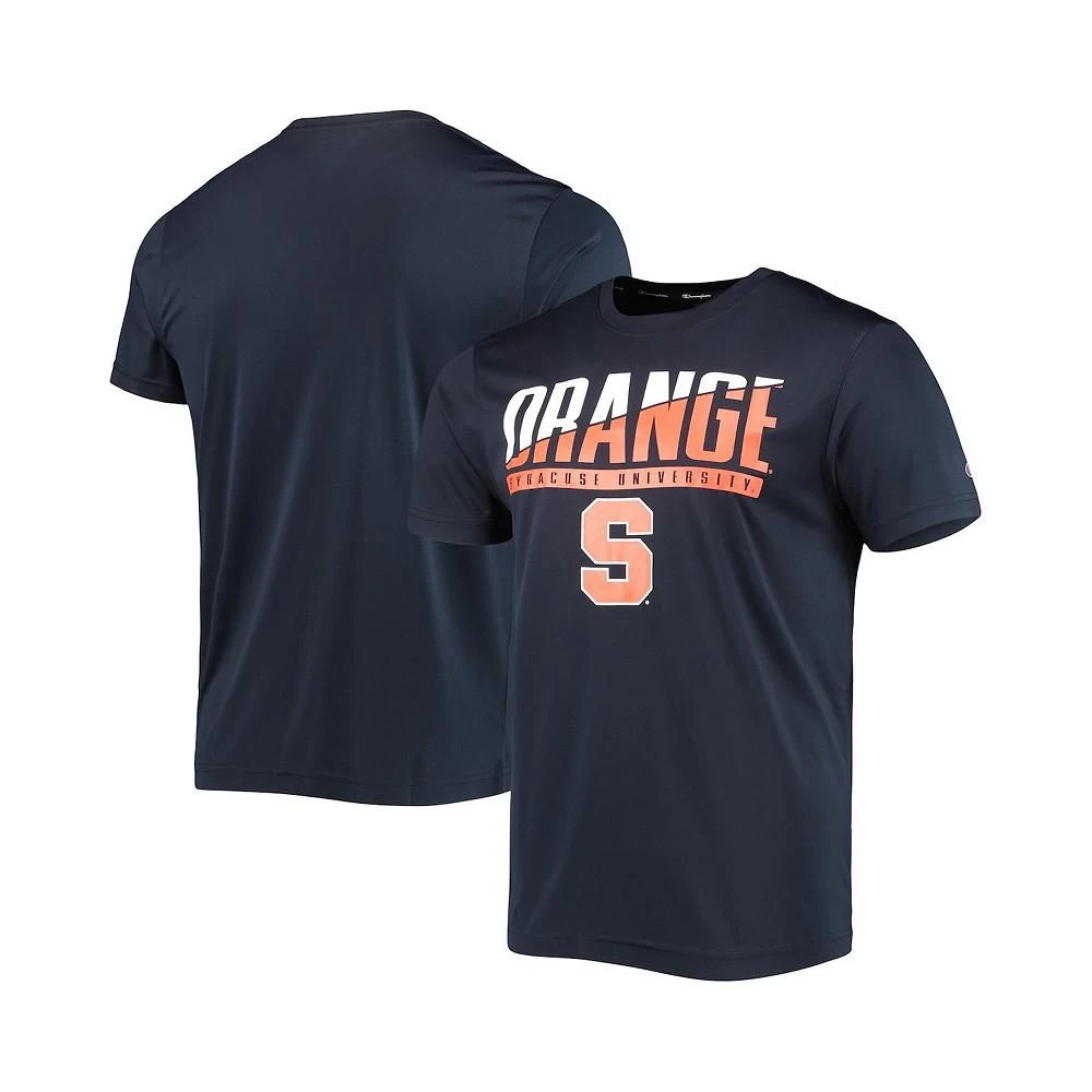 商品CHAMPION|Men's Navy Syracuse Orange Wordmark Slash T-shirt,价格¥225,第1张图片