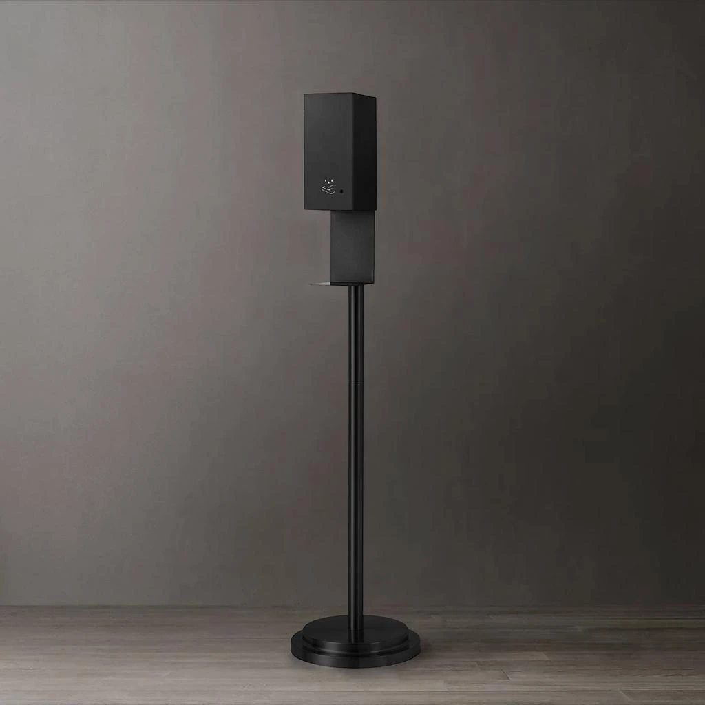 商品Nova of California|Luxe Floor Stand Touchless Hand Sanitizer Dispenser - 54", Matte Black, Powermist,价格¥3158,第1张图片