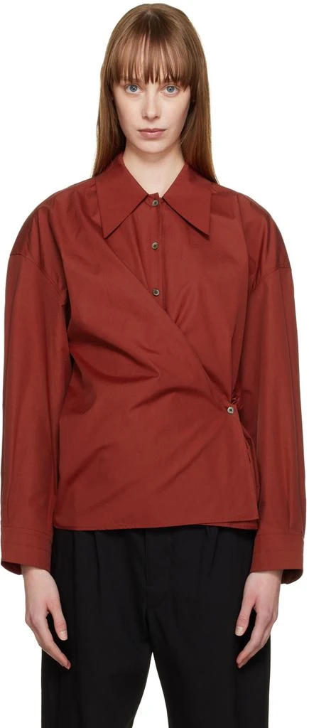 商品Lemaire|Red Twisted Shirt,价格¥3609,第1张图片