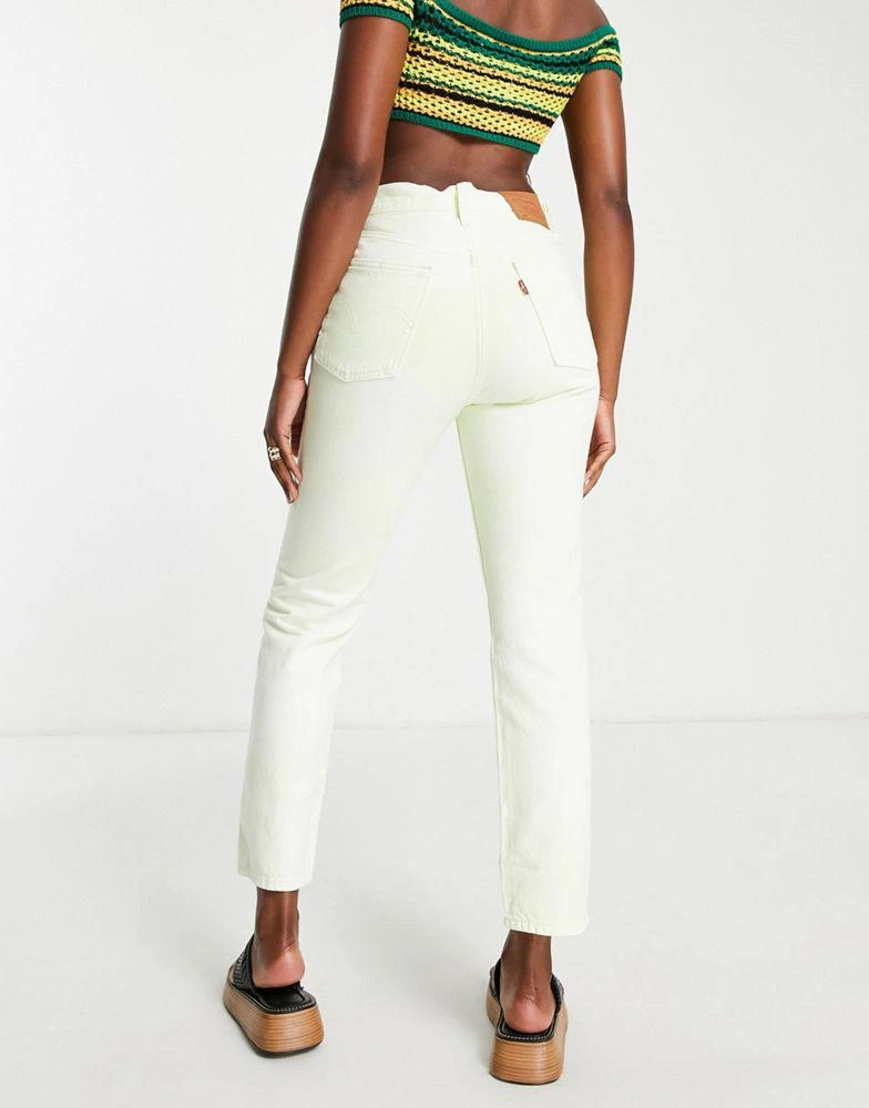 商品Levi's|Levi's 501 crop jeans in pale lime,价格¥402,第2张图片详细描述