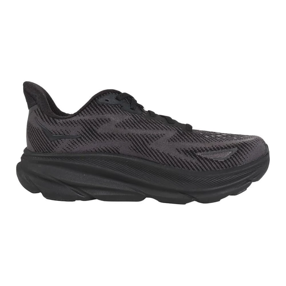 商品Hoka One One|One Womens Clifton 9 Road Running Shoes - Black,价格¥1243,第1张图片