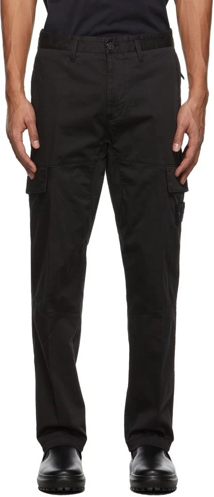 商品Stone Island|Black Cargo Pants,价格¥2417,第1张图片