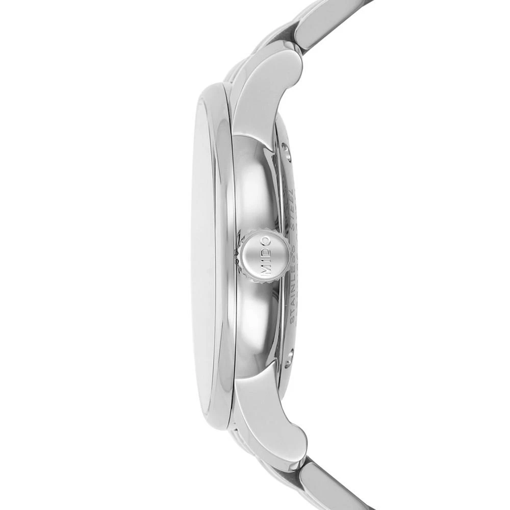 商品MIDO|Men's Swiss Automatic Baroncelli Stainless Steel Bracelet Watch 38mm,价格¥6810,第3张图片详细描述