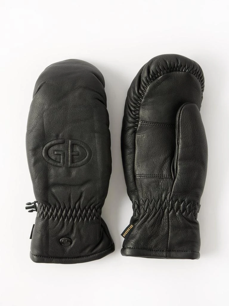 商品Goldbergh|Hilja logo-embossed leather gloves,价格¥1343,第1张图片