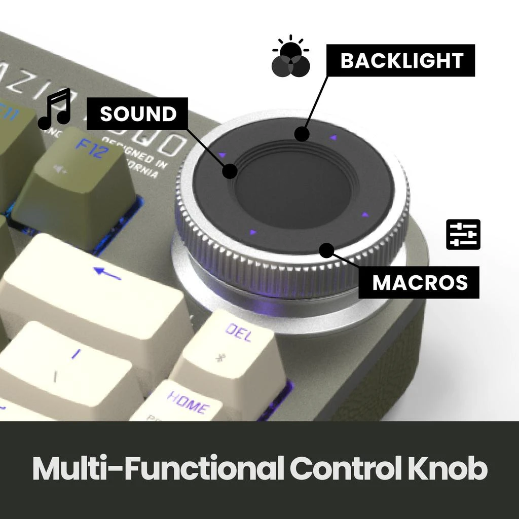 商品Azio|FOQO Pro Wireless Keyboard,价格¥878,第3张图片详细描述