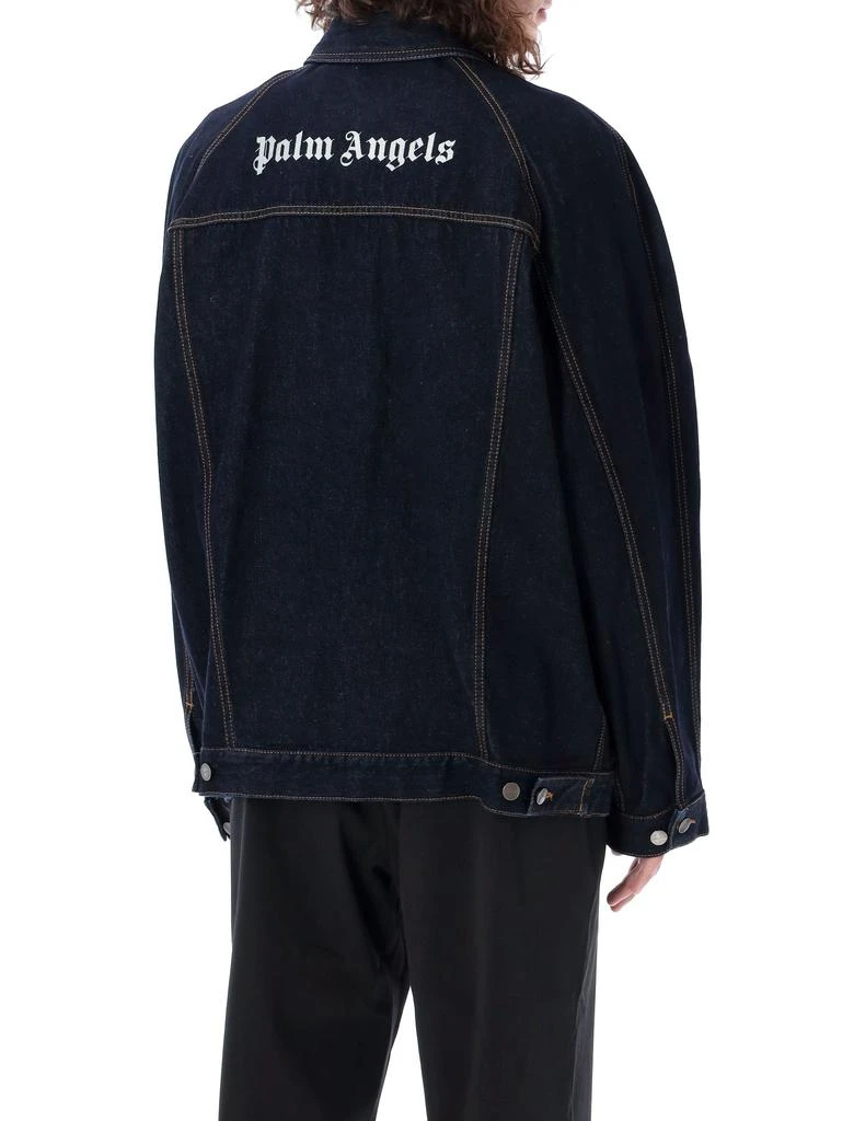 商品Palm Angels|RAW WASH LOGO DENIM JACKET,价格¥2907,第2张图片详细描述