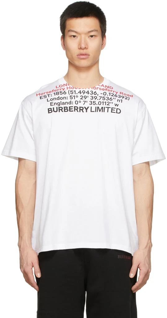 商品Burberry|白色 Jensen T 恤,价格¥4812,第1张图片