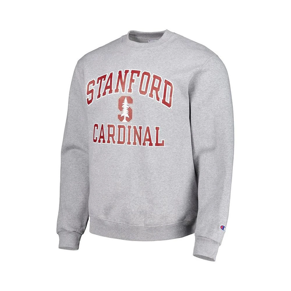 商品CHAMPION|Men's Heather Gray Stanford Cardinal High Motor Pullover Sweatshirt,价格¥412,第2张图片详细描述