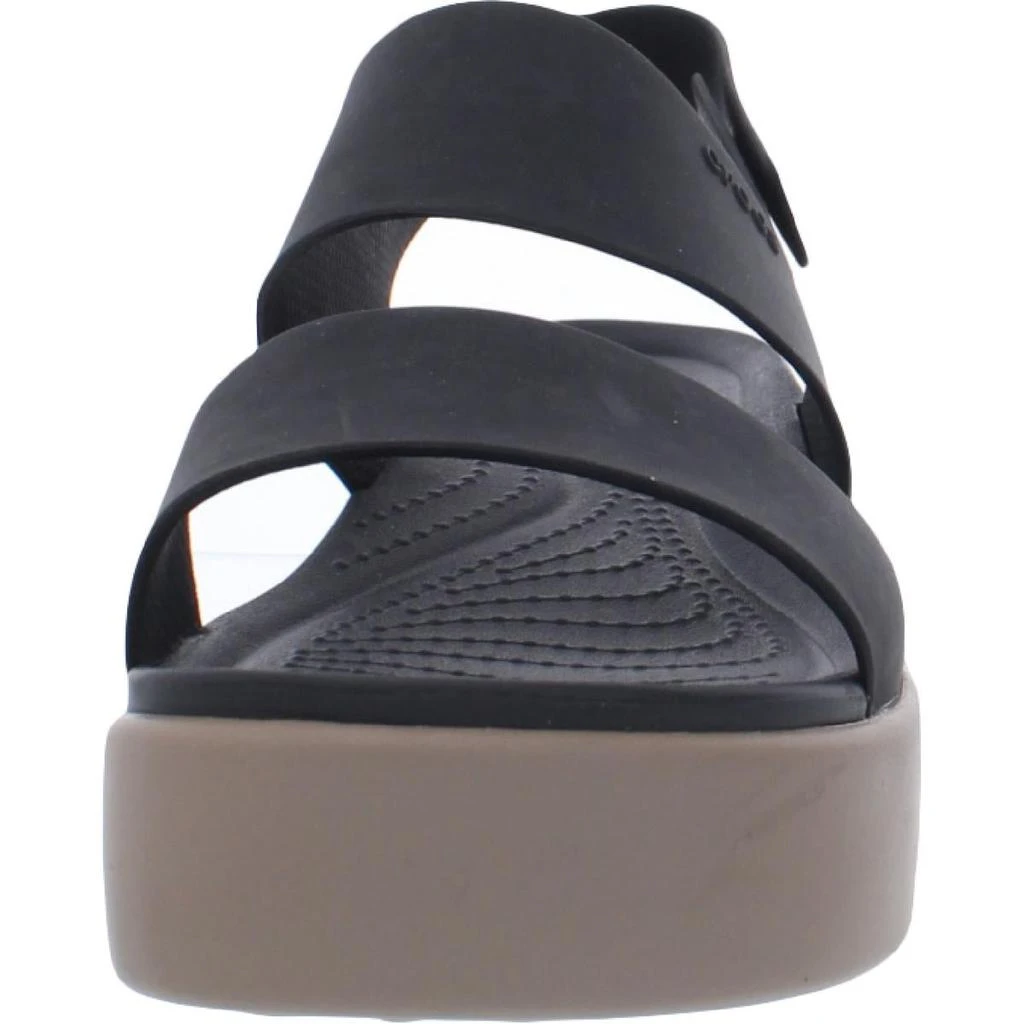 商品Crocs|Crocs Womens Brooklyn Platform Ankle Strap Wedge Sandals,价格¥146,第4张图片详细描述