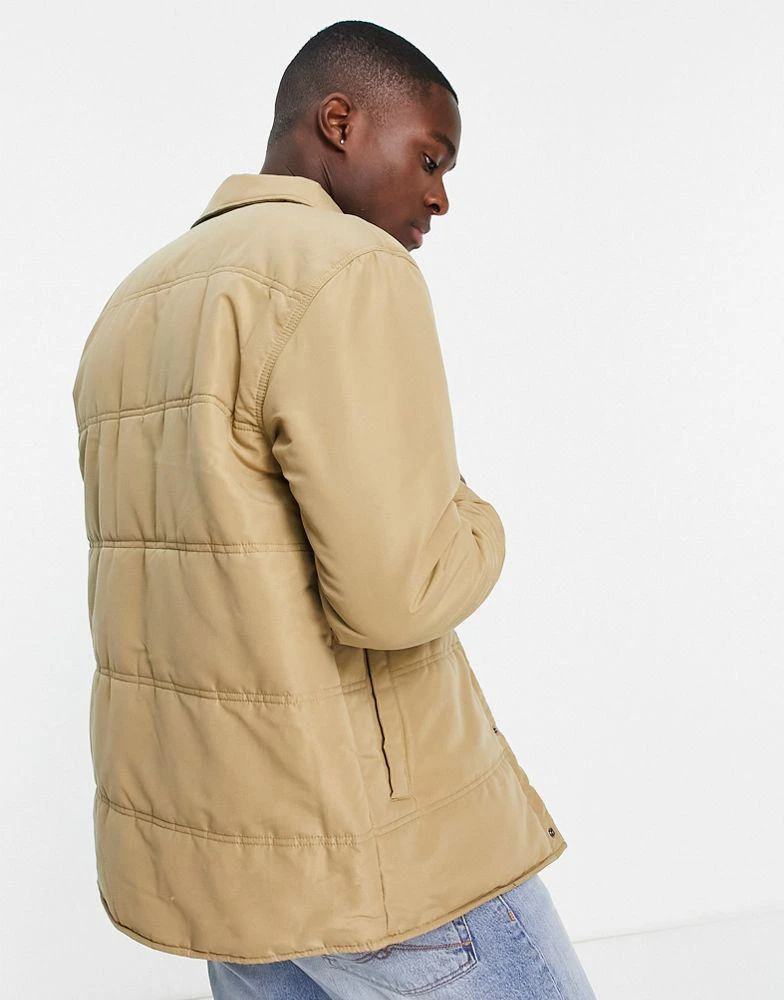 商品Only & Sons|Only & Sons padded worker jacket in beige,价格¥210,第2张图片详细描述