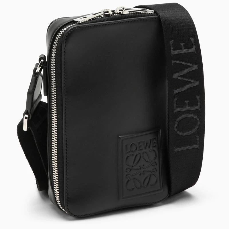 商品Loewe|Small black leather shoulder bag with logo,价格¥6731,第3张图片详细描述