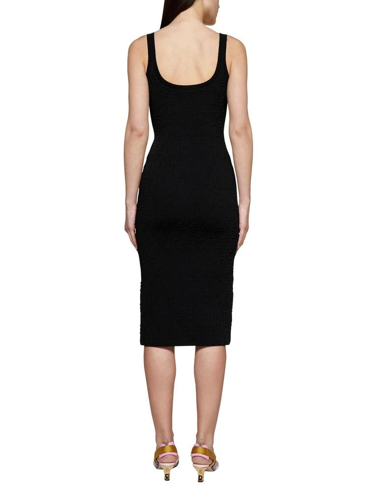 商品Fendi|Fendi FF Embossed Sleeveless Midi Dress,价格¥15423,第3张图片详细描述