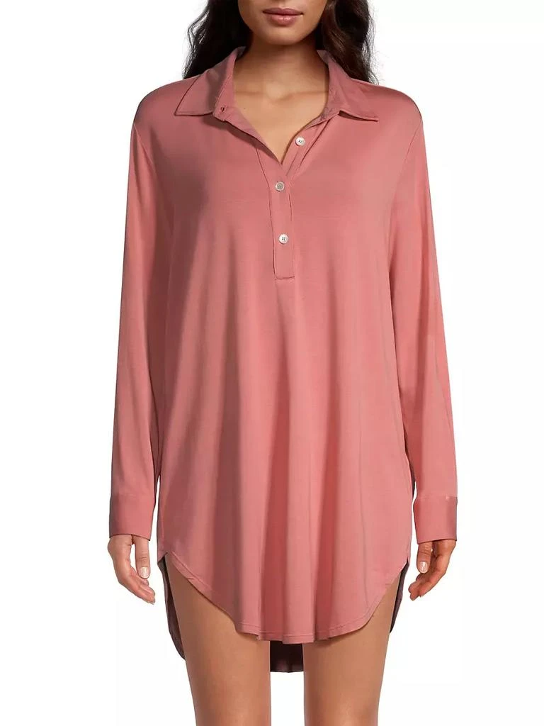商品Eberjey|Gisele Boyfriend Sleep Shirt,价格¥439,第3张图片详细描述