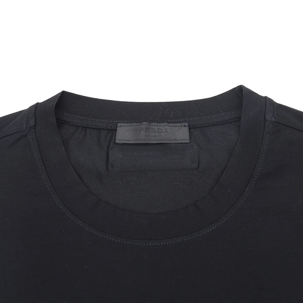 Prada 普拉达 黑色圆领男士短袖T恤 UJM564-710-F0002 商品