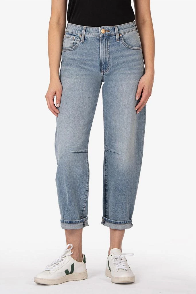 商品KUT from the Kloth|Kut From The Kloth - Ashley High Rise Slouchy Barrel Straight Leg Jeans,价格¥563,第1张图片