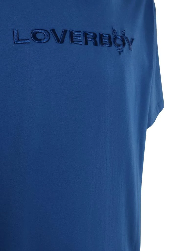 商品Charles Jeffrey Loverboy|Logo Embroidery Cotton Jersey T-shirt,价格¥542,第3张图片详细描述