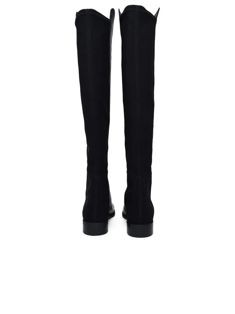 商品Stuart Weitzman|BLACK LEATHER 5050 LIFT BOOTS,价格¥2941,第3张图片详细描述