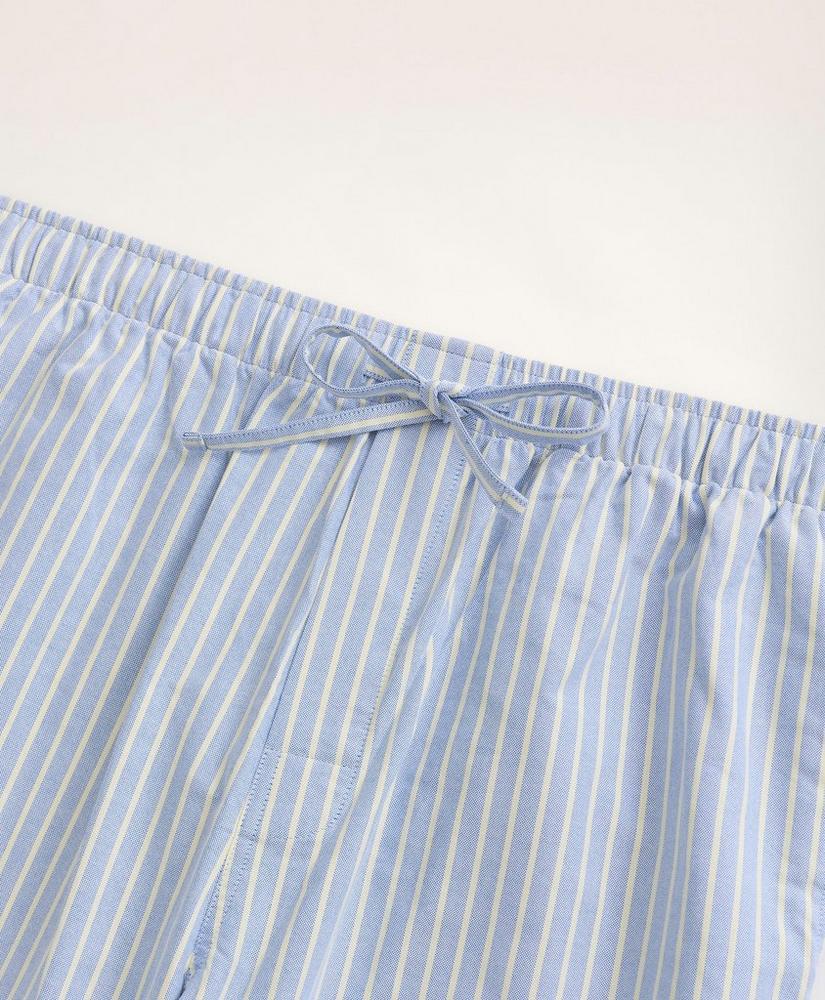 Cotton Oxford Stripe Lounge Pants商品第2张图片规格展示