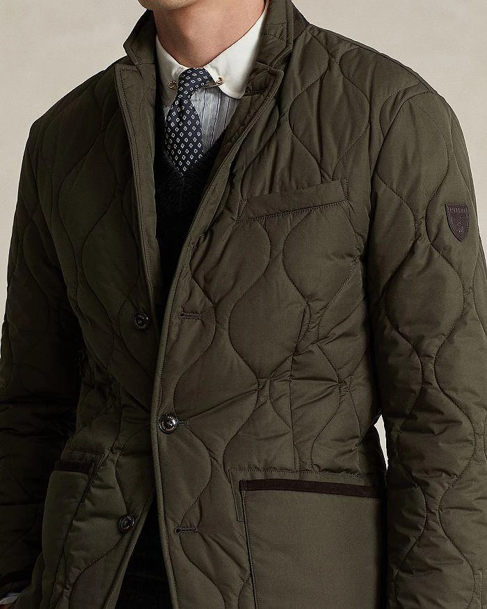 商品Ralph Lauren|Suede Trimmed Quilted Jacket,价格¥1720,第4张图片详细描述