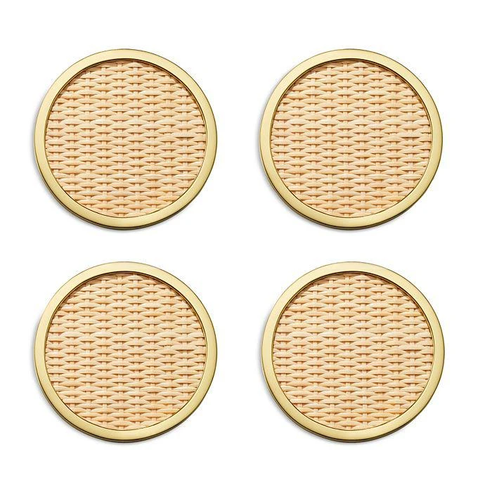 商品AERIN|Colette Cane Coasters, Set of 4,价格¥2612,第3张图片详细描述