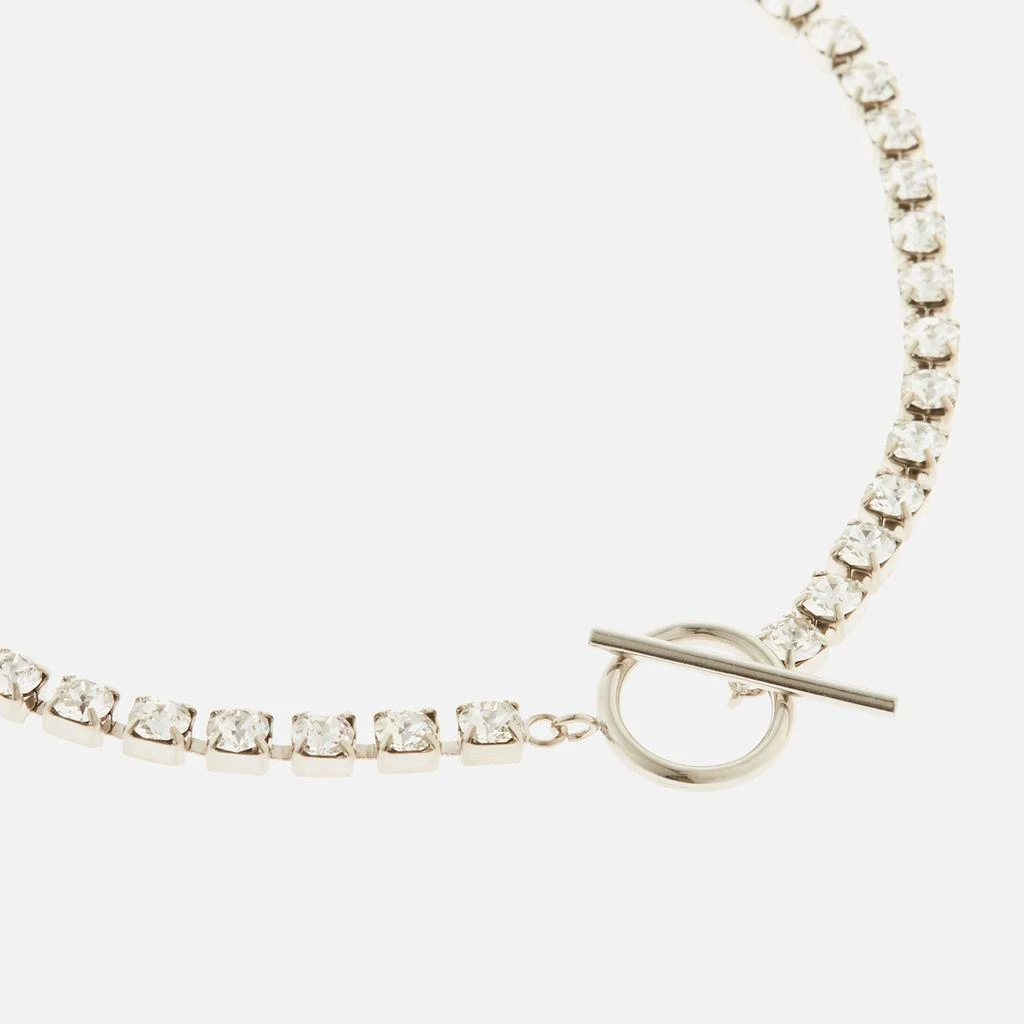 商品Isabel Marant|Isabel Marant Glass-Embellished Silver-Tone Necklace,价格¥838,第2张图片详细描述