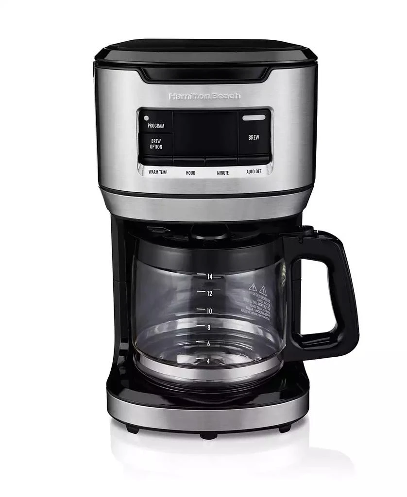 商品Hamilton Beach|Programmable Front-Fill Coffee Maker - 46390,价格¥927,第1张图片