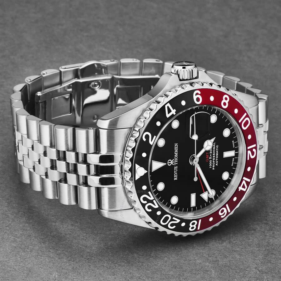 商品Revue Thommen|Diver GMT Automatic Black Dial Men's Watch 17572.2236,价格¥6408,第2张图片详细描述