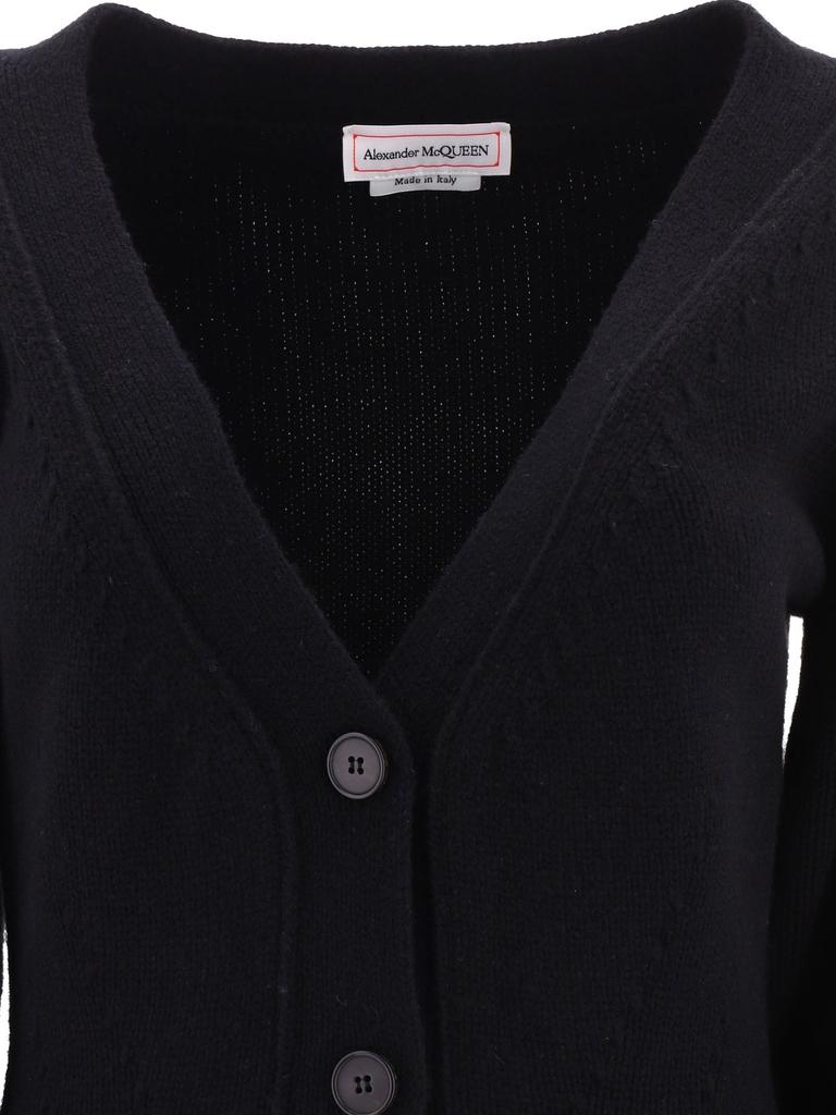 Alexander Mcqueen Women's  Black Other Materials Sweater商品第3张图片规格展示