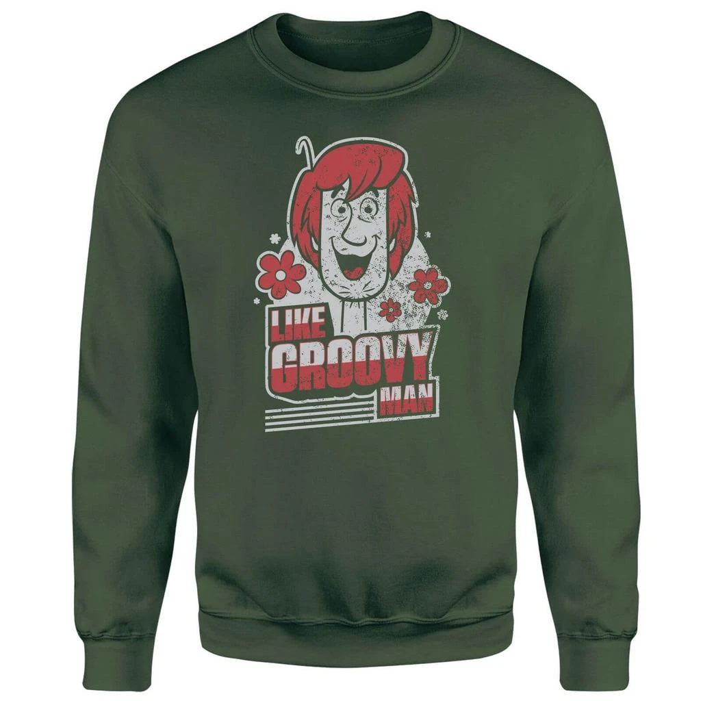 商品Original Hero|Scooby Doo Like, Groovy Man Sweatshirt - Forest Green,价格¥251,第4张图片详细描述