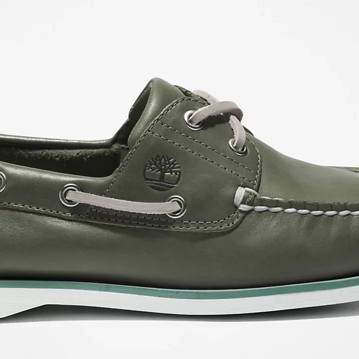 Timberland® 2-Eye Classic Boat Shoe for Men in Dark Green 商品